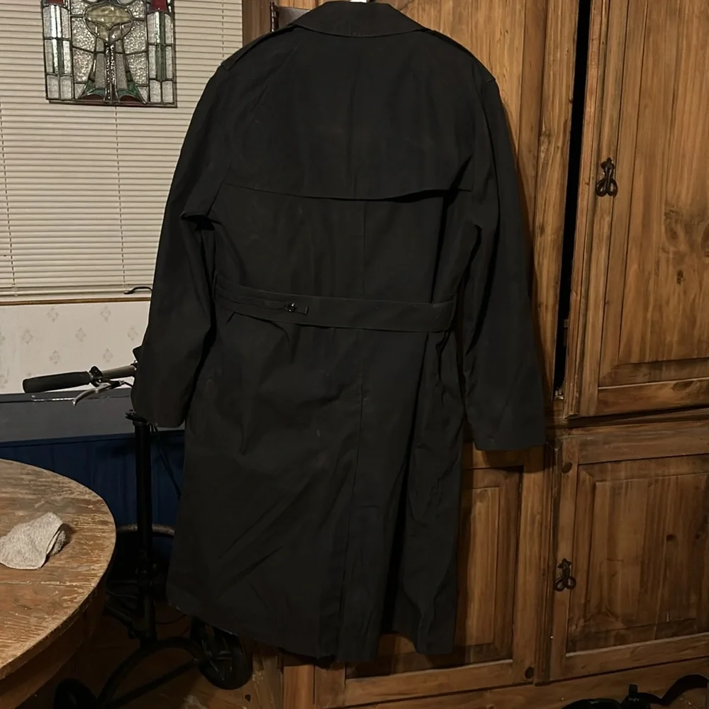 Men's Black Military Field Coat - Picture 3 of 8